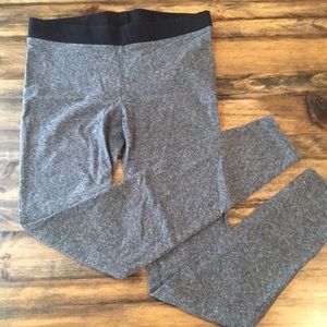 Madewell Grey Heather Black Small Cotton Leggings